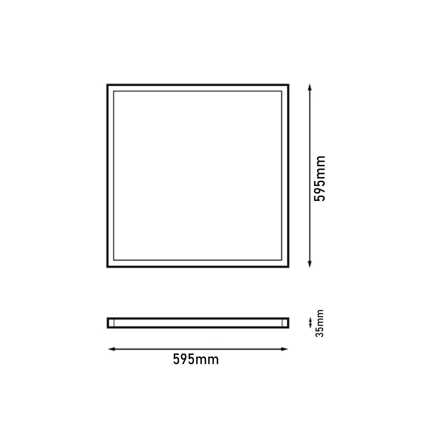 Pannello LED 60x60 - 42W, 6000K, 4200 Lumen