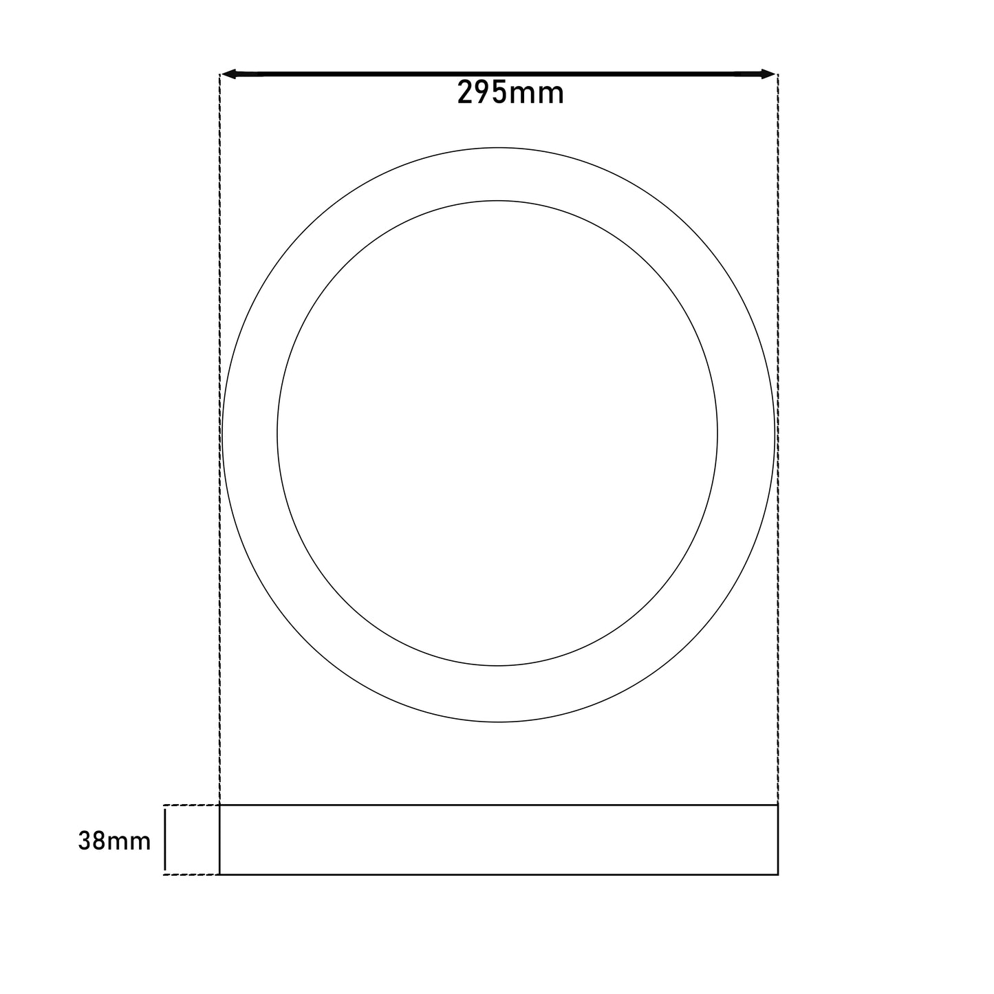 Plafoniera LED Circolare 6000k Luce Fredda 24W 1900LM Ø29,5
