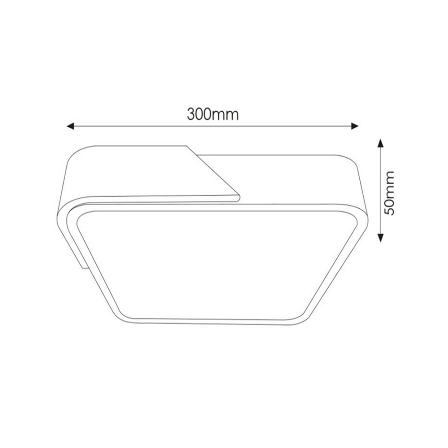 Plafoniera LED Quadrata Legno Naturale Dimmerabile CCT 24W 2400LM Ø30 Con Telecomando