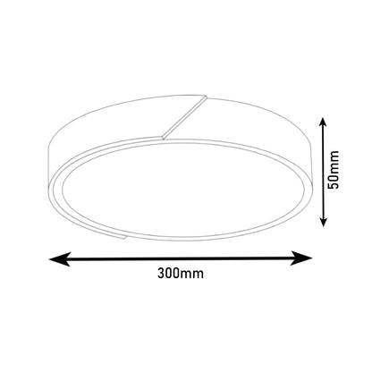 Plafoniera LED Circolare Legno Naturale Dimmerabile CCT 24W 2400LM Ø30 Con Telecomando