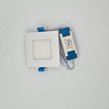 Faretto LED da Incasso Quadrato Luce Fredda 6500K 3W 210 Lumen IP20